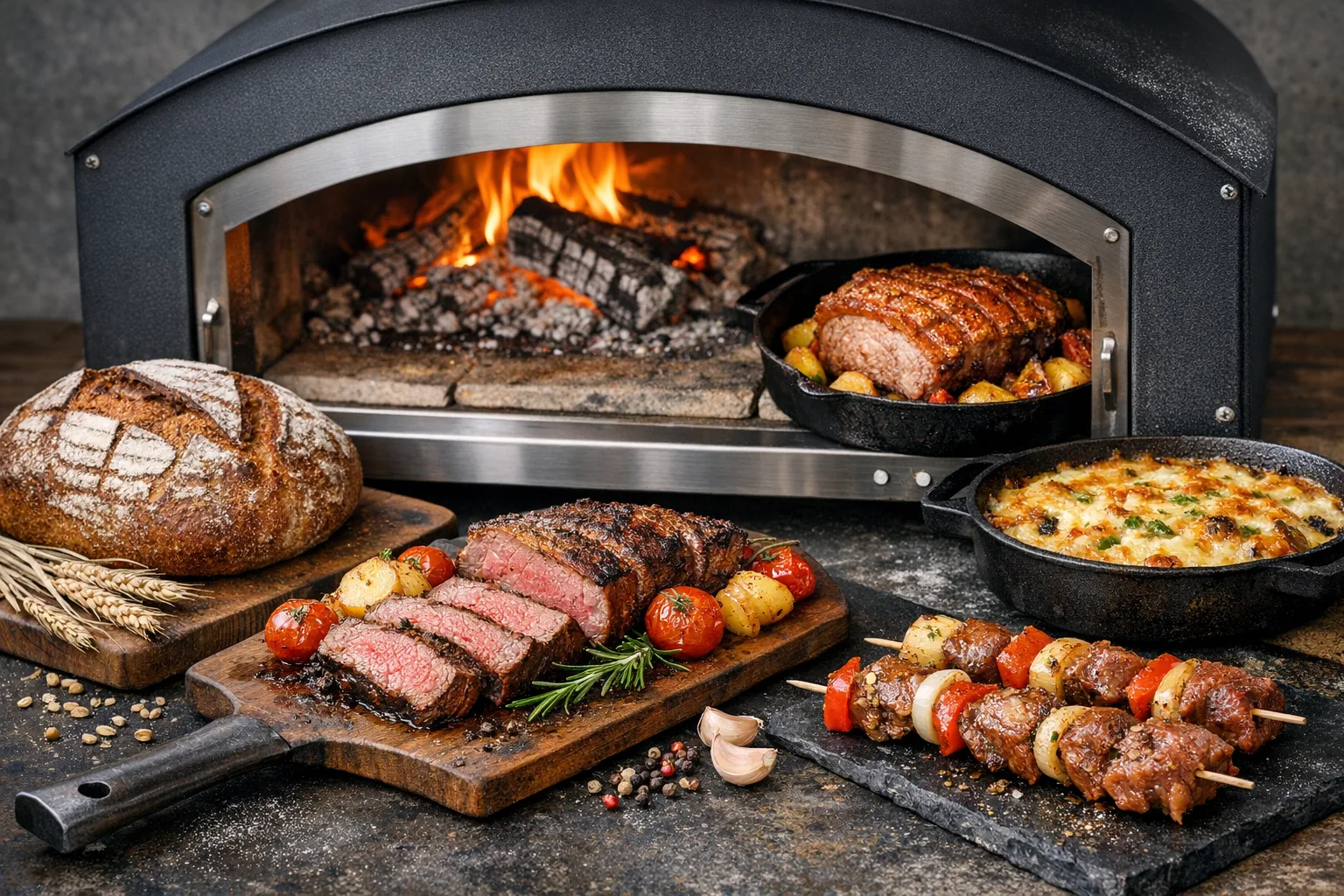 Weitere Einsatzmoeglichkeiten fuer Pizzaoefen: Brot, Fleisch und mehr richtig zubereiten