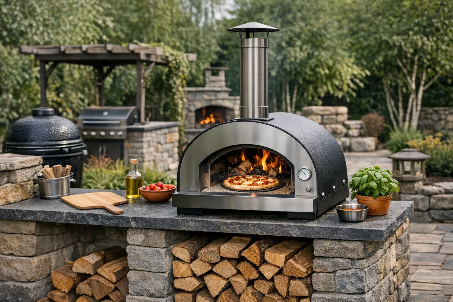 Pizzaofen kaufen fuer den Garten – Beratung zu Outdoor Pizzaoefen und Gartenanlagen