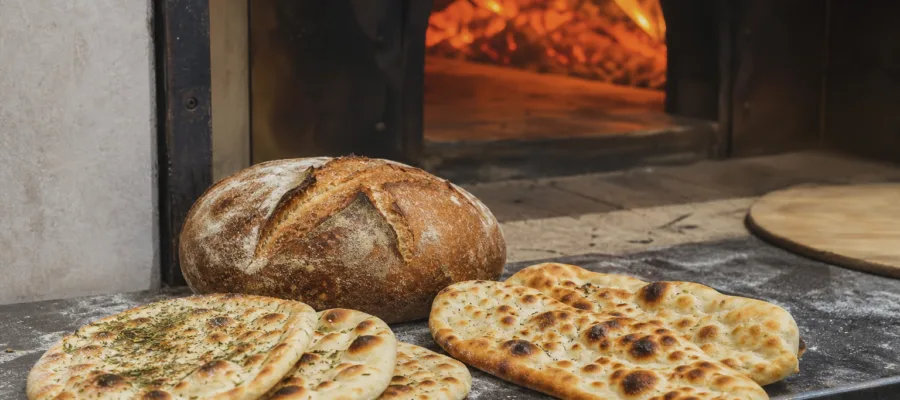 Brote & Fladen aus dem Pizzaofen: Rezepte fuer Beilagen