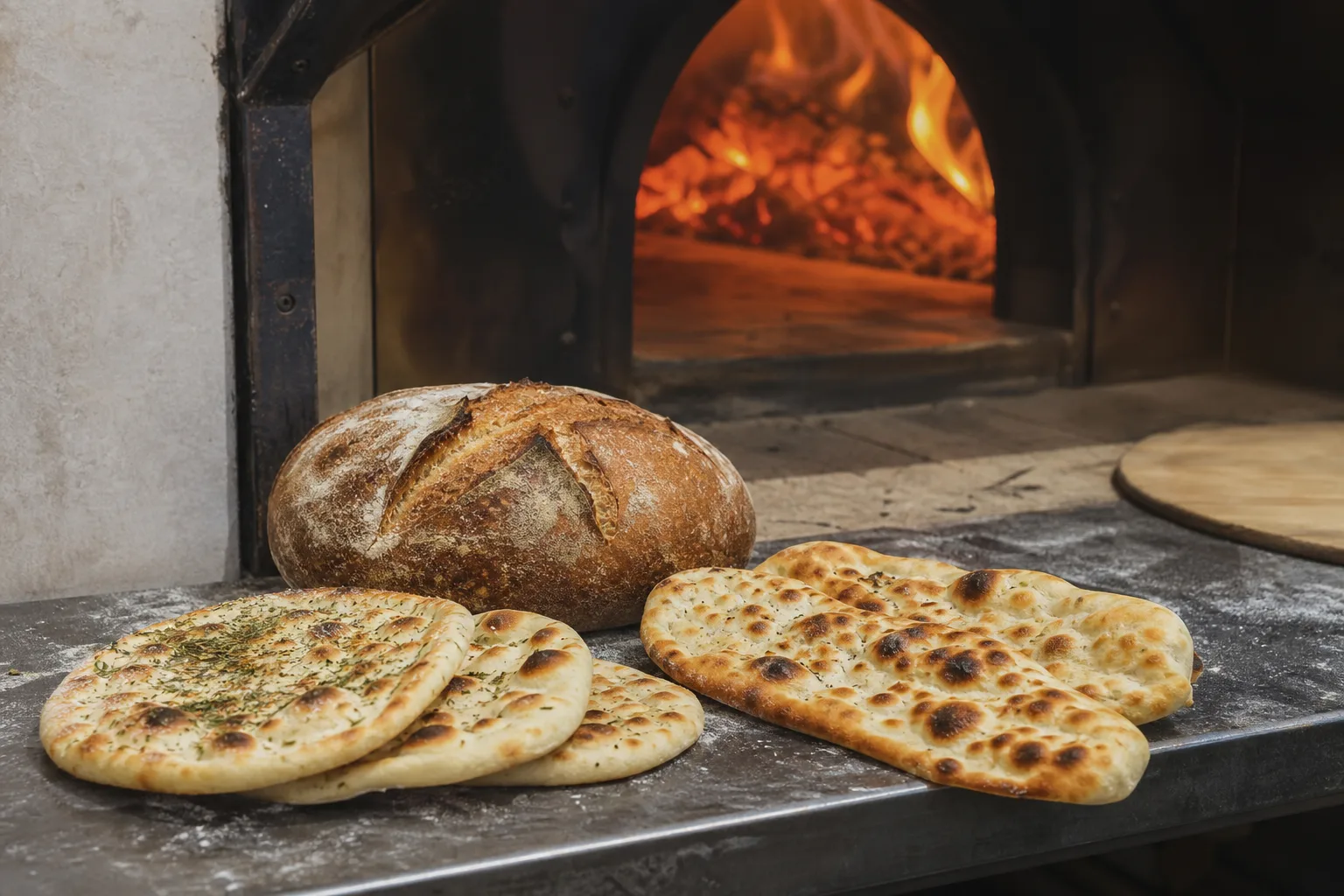 Brote & Fladen aus dem Pizzaofen: Rezepte fuer Beilagen